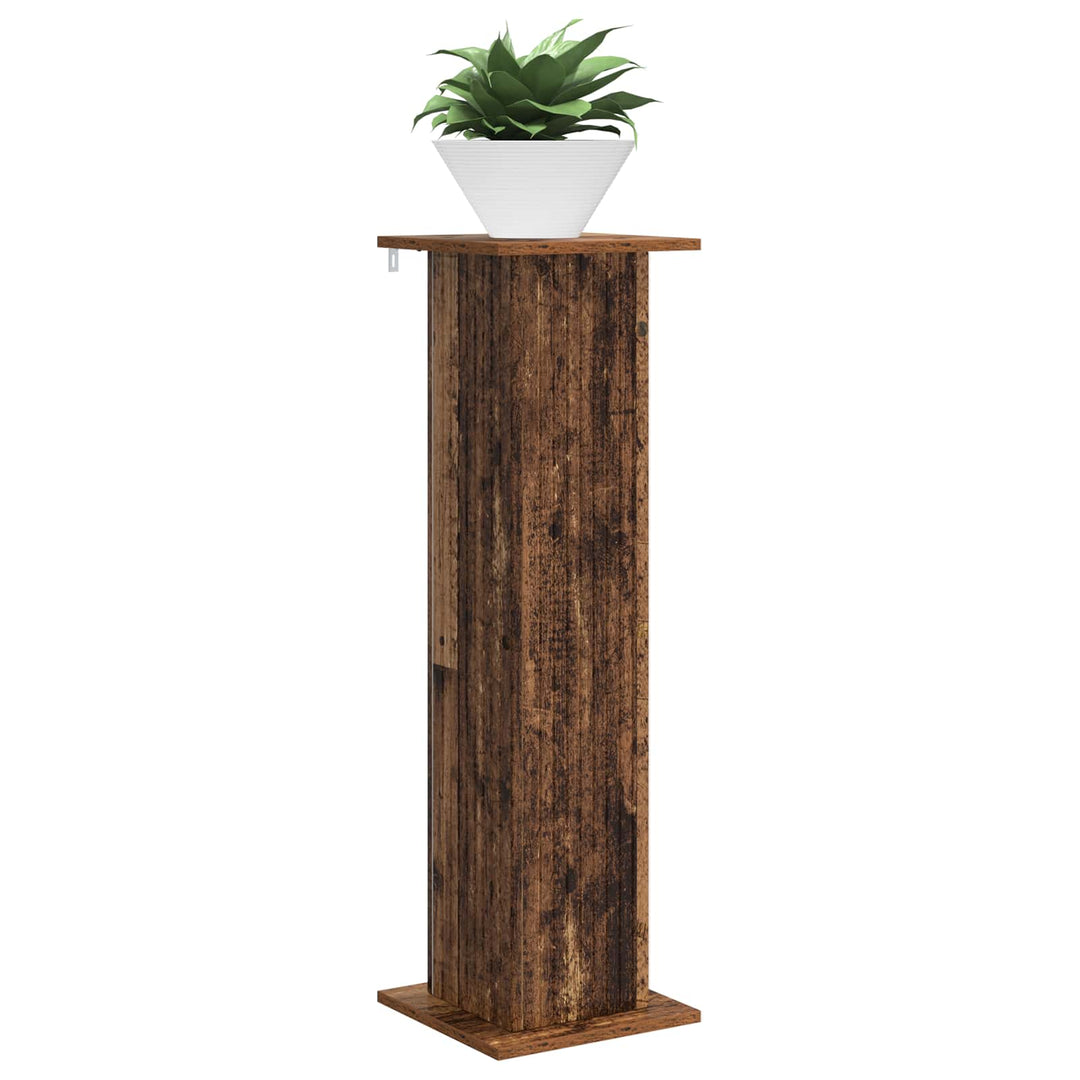 Planteholder 2 pcs Gammelt træ 30,5 x 30 x 100,5 cm
