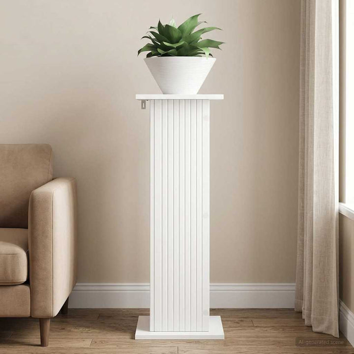 Planteholder Hvid 30,5 x 30 x 80,5 cm Konstrueret træ