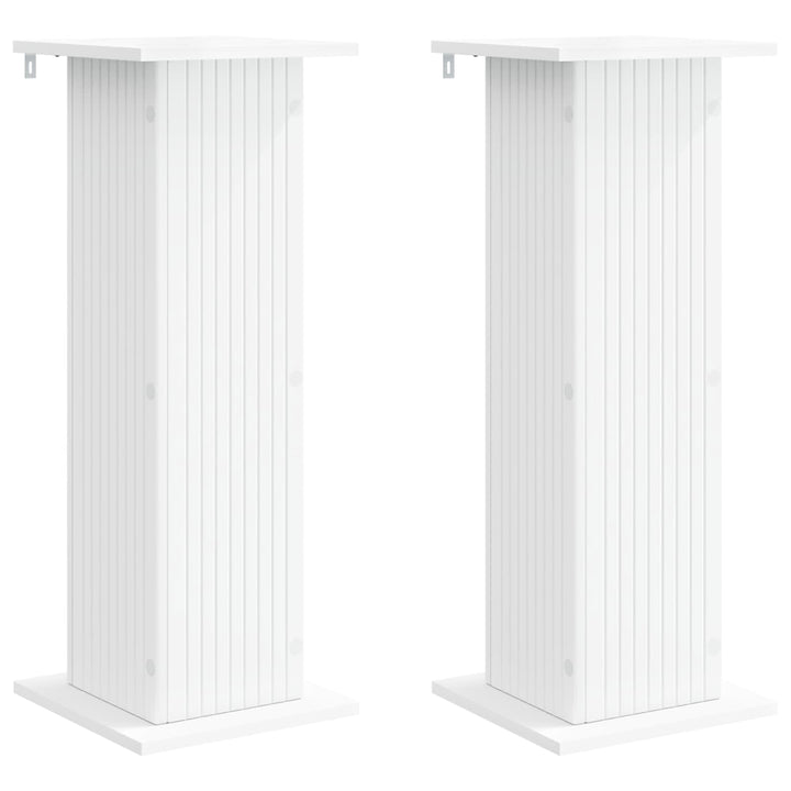 Planteholder 2 pcs Hvid 30,5 x 30 x 80,5 cm Konstrueret træ
