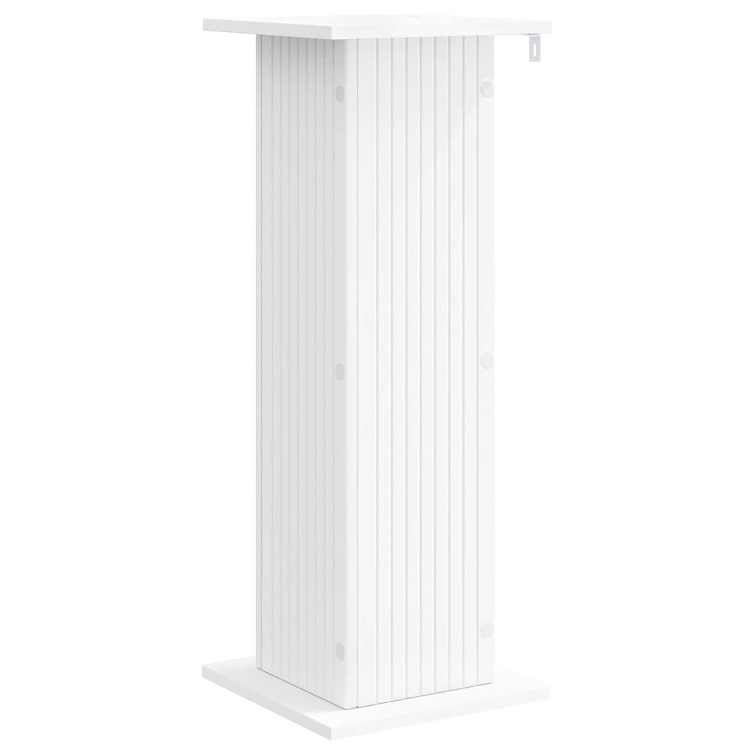 Planteholder 2 pcs Hvid 30,5 x 30 x 80,5 cm Konstrueret træ