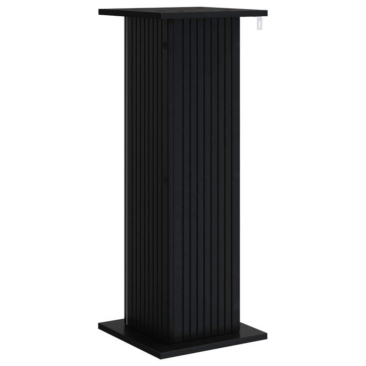 Planteholder Sort 30,5 x 30 x 80,5 cm Konstrueret træ
