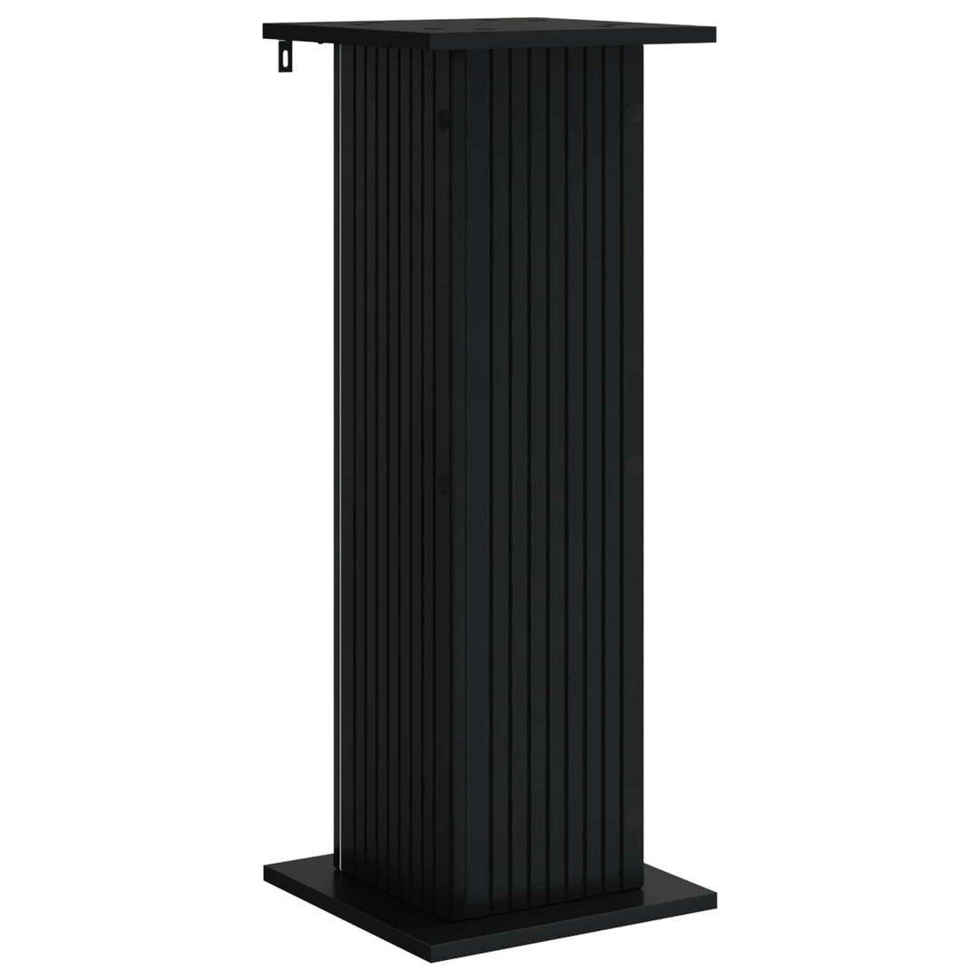 Planteholder 2 pcs Sort 30,5 x 30 x 80,5 cm Konstrueret træ
