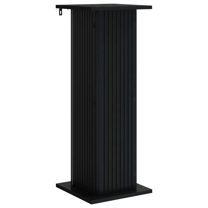 Planteholder 2 pcs Sort 30,5 x 30 x 80,5 cm Konstrueret træ
