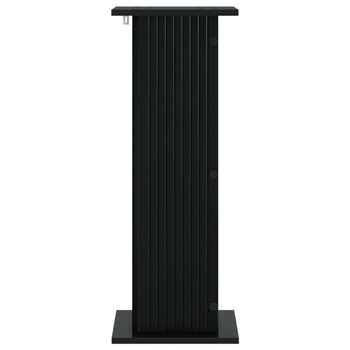 Planteholder 2 pcs Sort 30,5 x 30 x 80,5 cm Konstrueret træ