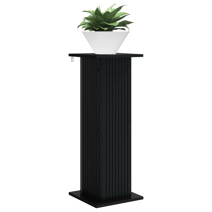 Planteholder 2 pcs Sort 30,5 x 30 x 80,5 cm Konstrueret træ