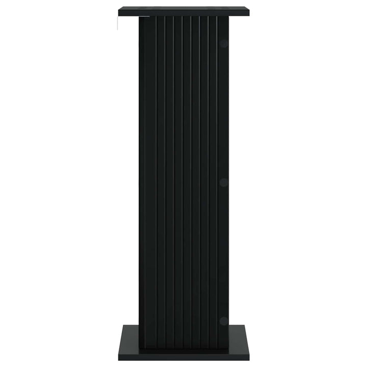 Planteholder 2 pcs Sort 30,5 x 30 x 80,5 cm Konstrueret træ
