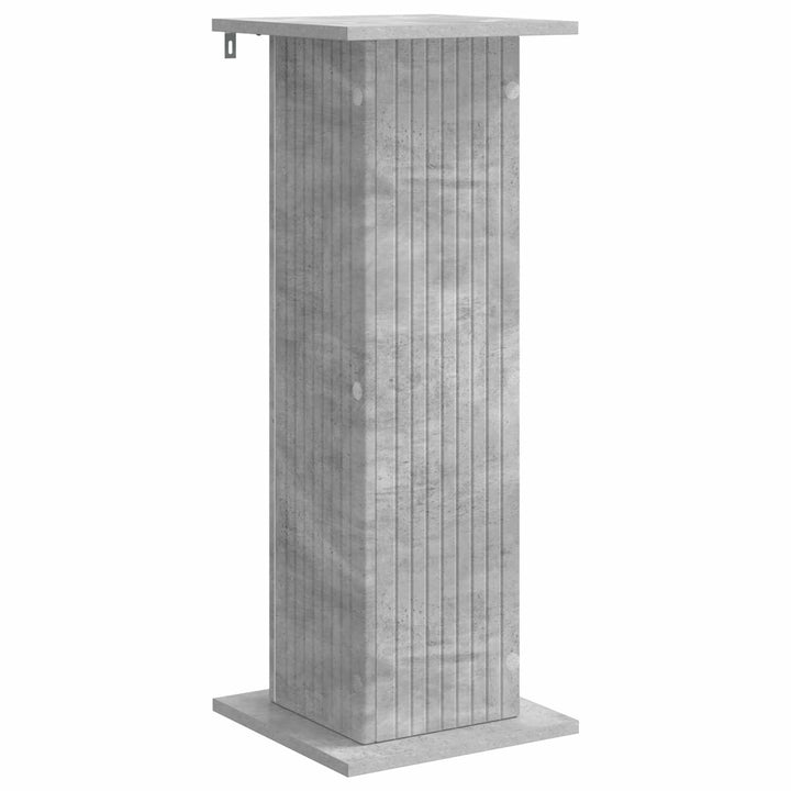 Planteholder 2 pcs Betongrå 30,5 x 30 x 80,5 cm Konstrueret træ
