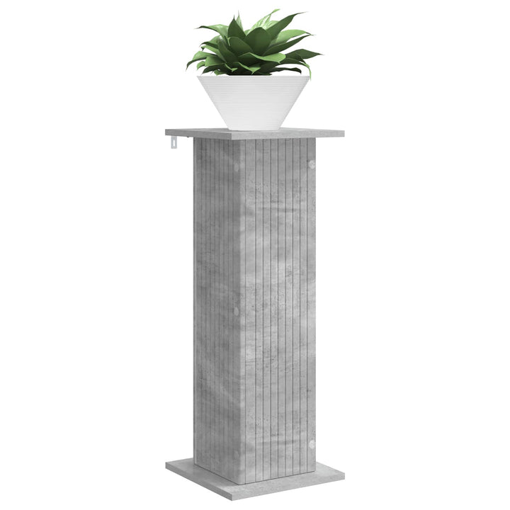 Planteholder 2 pcs Betongrå 30,5 x 30 x 80,5 cm Konstrueret træ