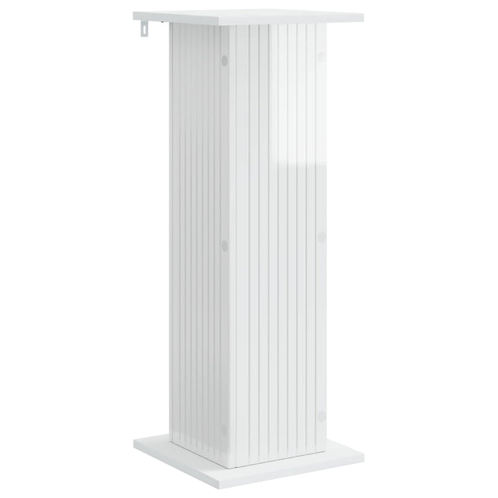 Planteholder 2 pcs Hvid højglans 30,5 x 30 x 80,5 cm