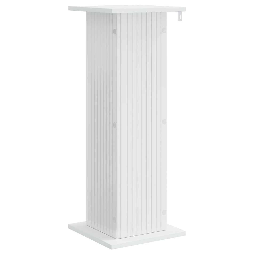 Planteholder 2 pcs Hvid højglans 30,5 x 30 x 80,5 cm
