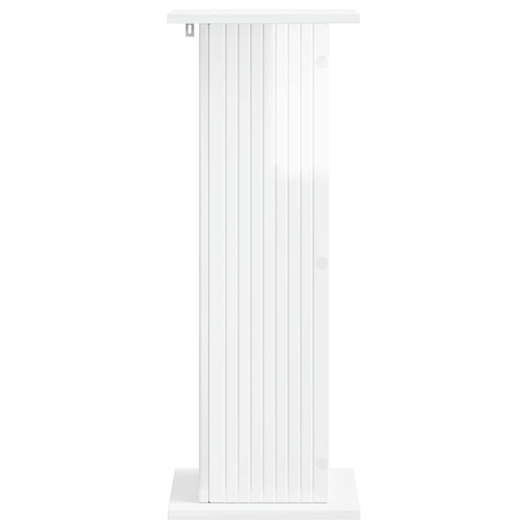 Planteholder 2 pcs Hvid højglans 30,5 x 30 x 80,5 cm