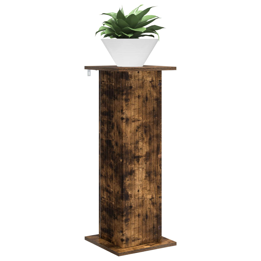 Planteholder Røget eg 30,5 x 30 x 80,5 cm Konstrueret træ