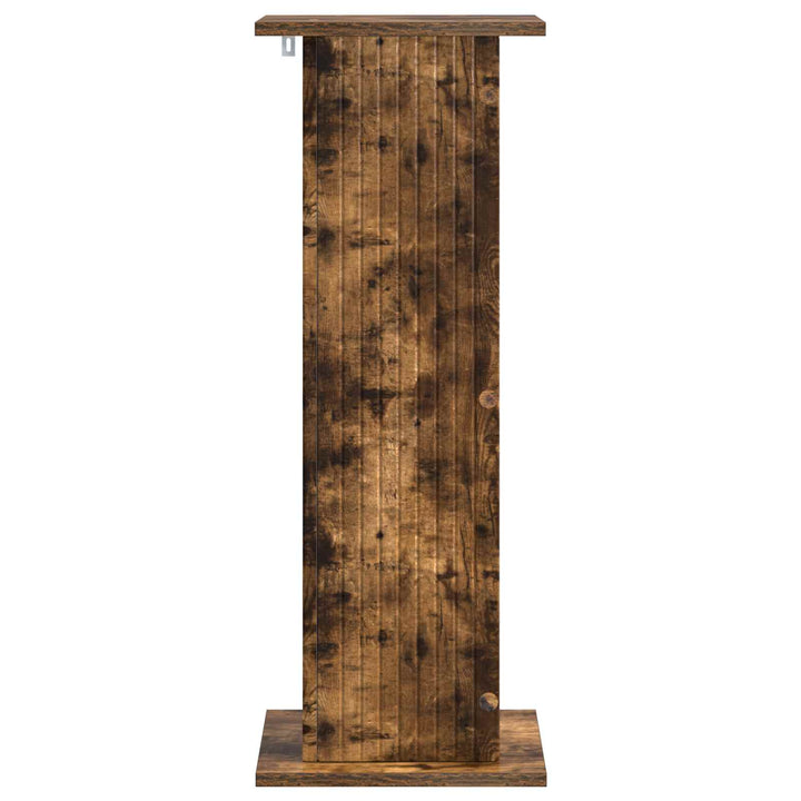 Planteholder 2 pcs Røget eg 30,5 x 30 x 80,5 cm Konstrueret træ