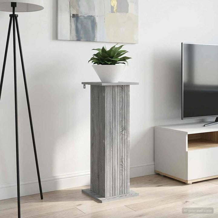 Planteholder 2 pcs Grå sonoma-eg 30,5 x 30 x 80,5 cm