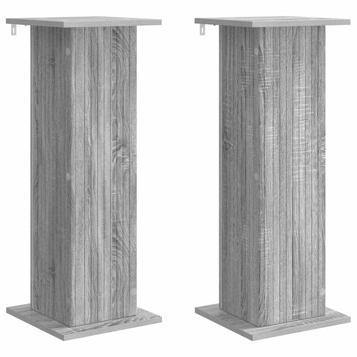 Planteholder 2 pcs Grå sonoma-eg 30,5 x 30 x 80,5 cm