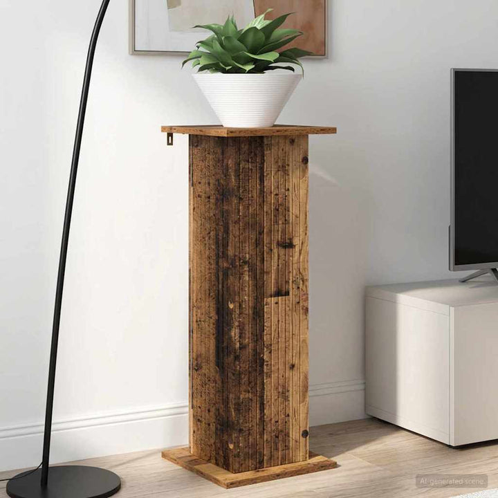 Planteholder 2 pcs Gammelt træ 30,5 x 30 x 80,5 cm