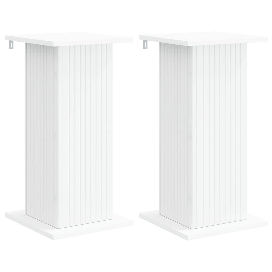 Planteholder 2 pcs Hvid 30,5 x 30 x 60,5 cm Konstrueret træ