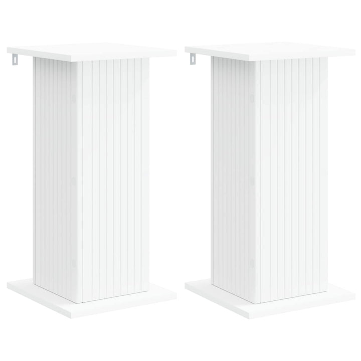 Planteholder 2 pcs Hvid 30,5 x 30 x 60,5 cm Konstrueret træ
