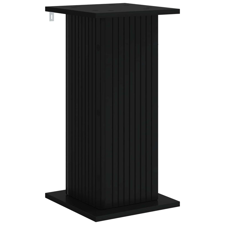 Planteholder 2 pcs Sort 30,5 x 30 x 60,5 cm Konstrueret træ
