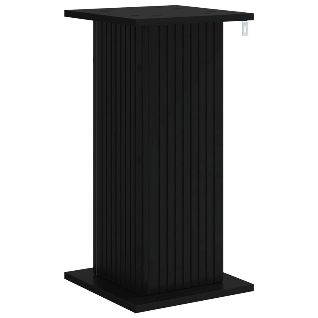 Planteholder 2 pcs Sort 30,5 x 30 x 60,5 cm Konstrueret træ