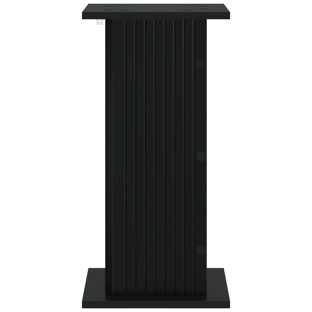 Planteholder 2 pcs Sort 30,5 x 30 x 60,5 cm Konstrueret træ