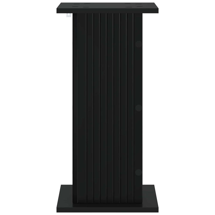 Planteholder 2 pcs Sort 30,5 x 30 x 60,5 cm Konstrueret træ