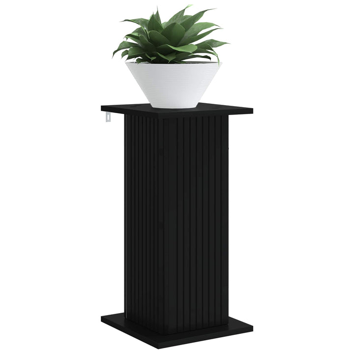 Planteholder 2 pcs Sort 30,5 x 30 x 60,5 cm Konstrueret træ
