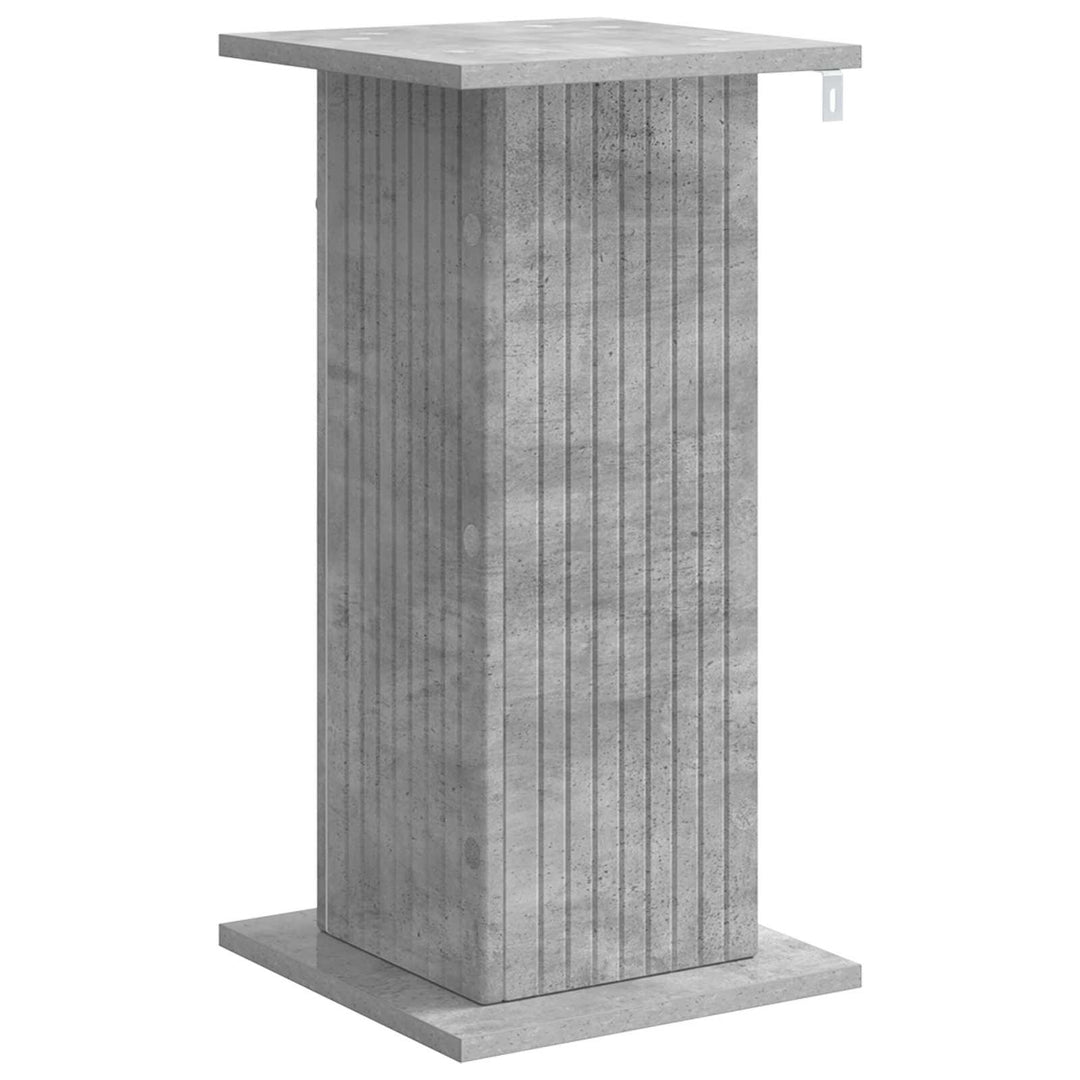 Planteholder 2 pcs Betongrå 30,5 x 30 x 60,5 cm Konstrueret træ