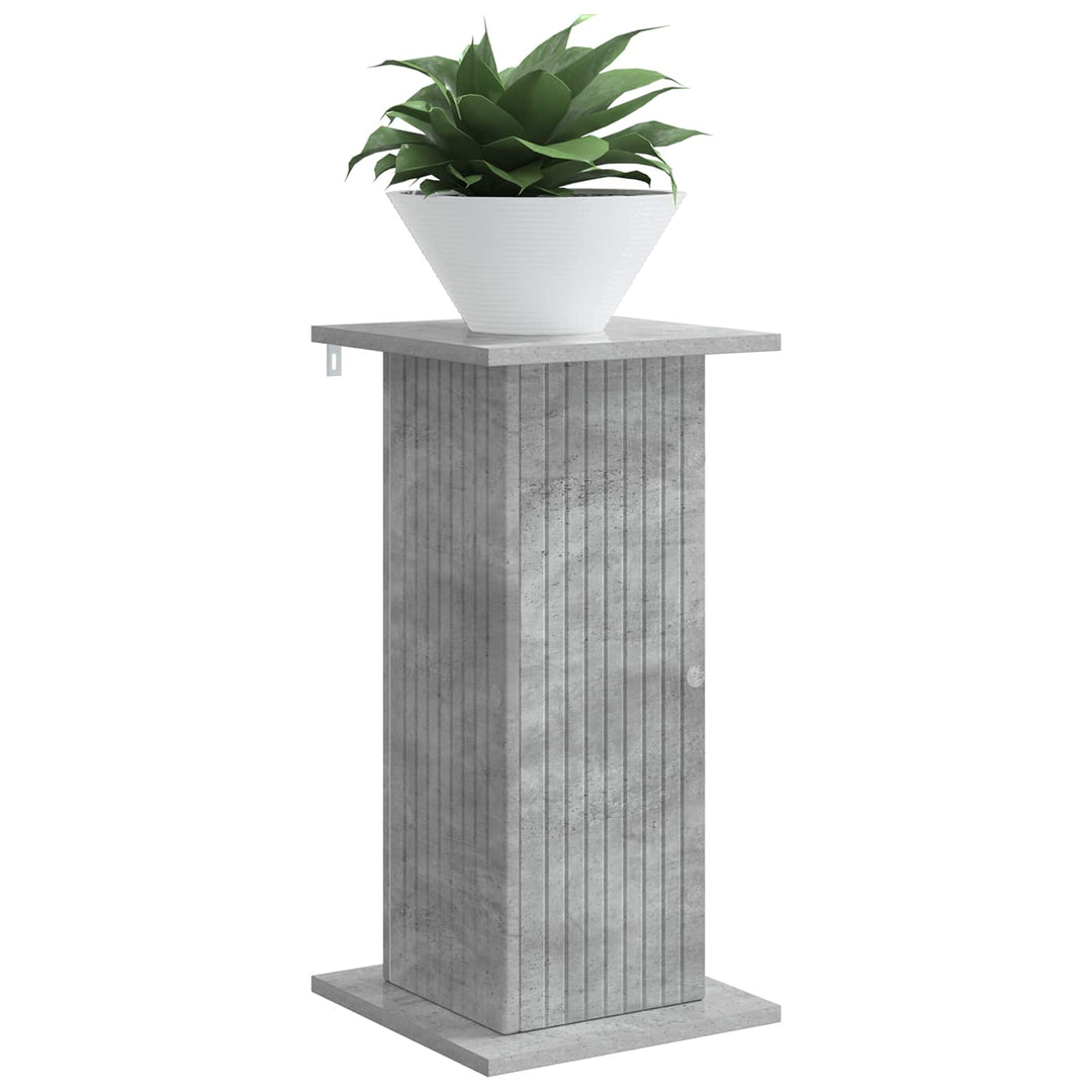 Planteholder 2 pcs Betongrå 30,5 x 30 x 60,5 cm Konstrueret træ