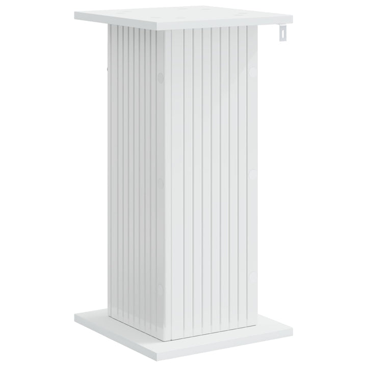 Planteholder Hvid højglans 30,5 x 30 x 60,5 cm Konstrueret træ
