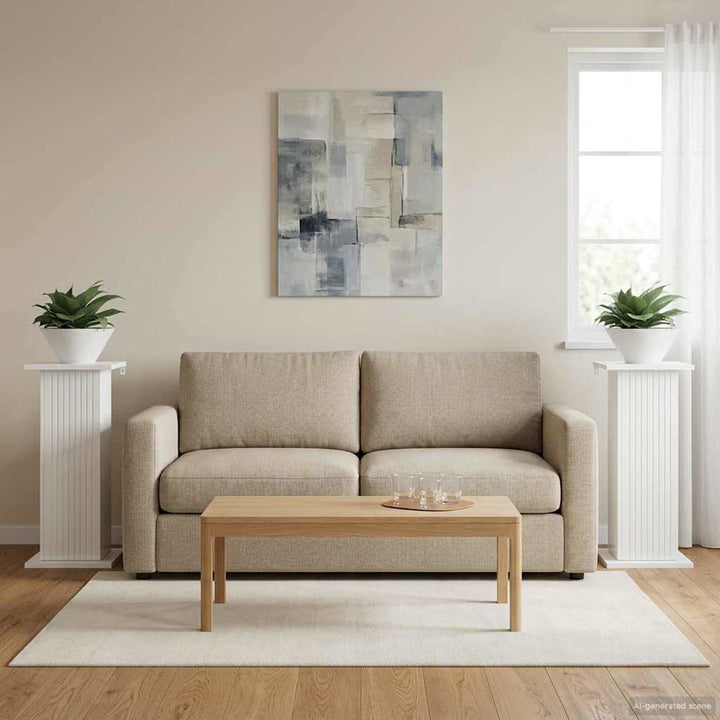 Planteholder 2 pcs Hvid højglans 30,5 x 30 x 60,5 cm