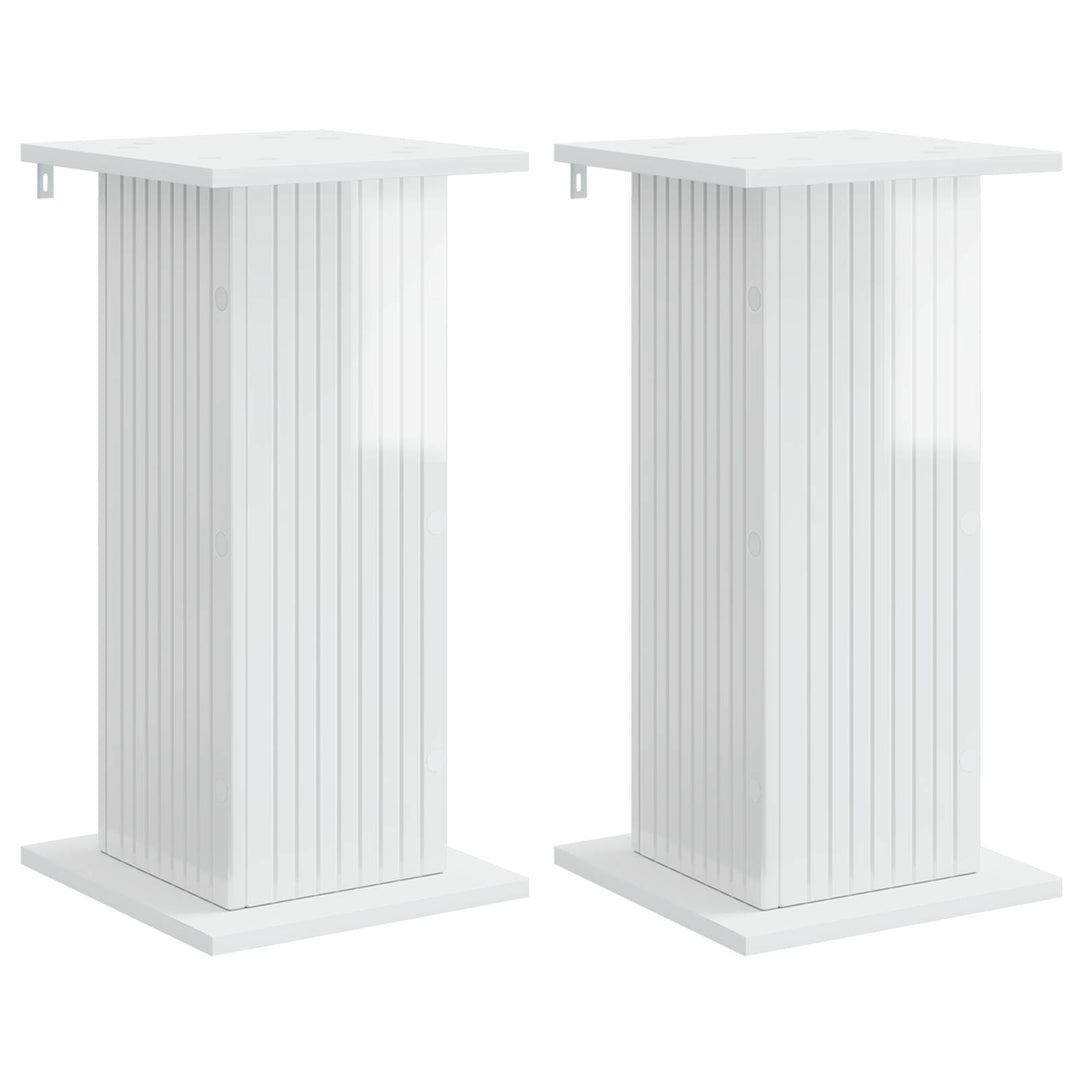 Planteholder 2 pcs Hvid højglans 30,5 x 30 x 60,5 cm