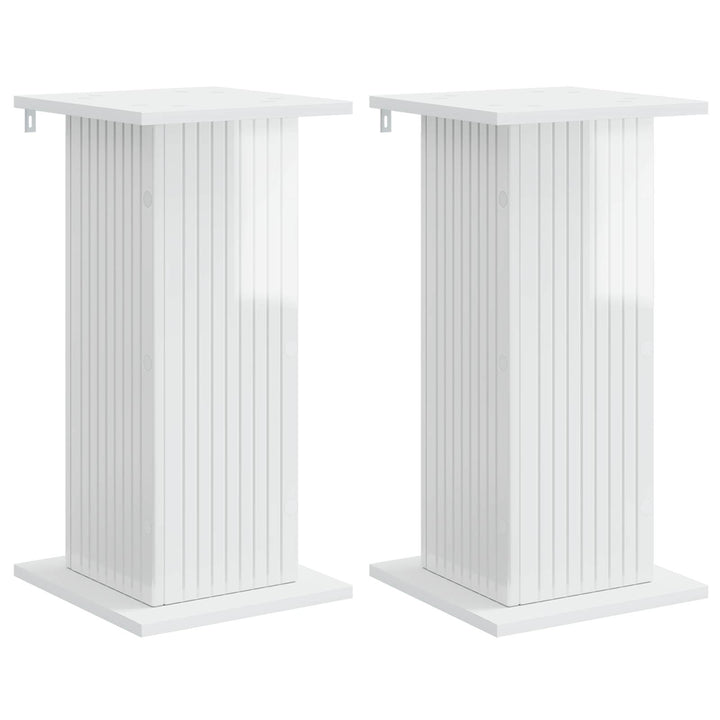 Planteholder 2 pcs Hvid højglans 30,5 x 30 x 60,5 cm