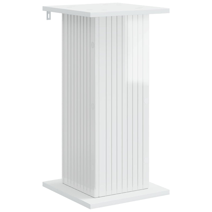 Planteholder 2 pcs Hvid højglans 30,5 x 30 x 60,5 cm