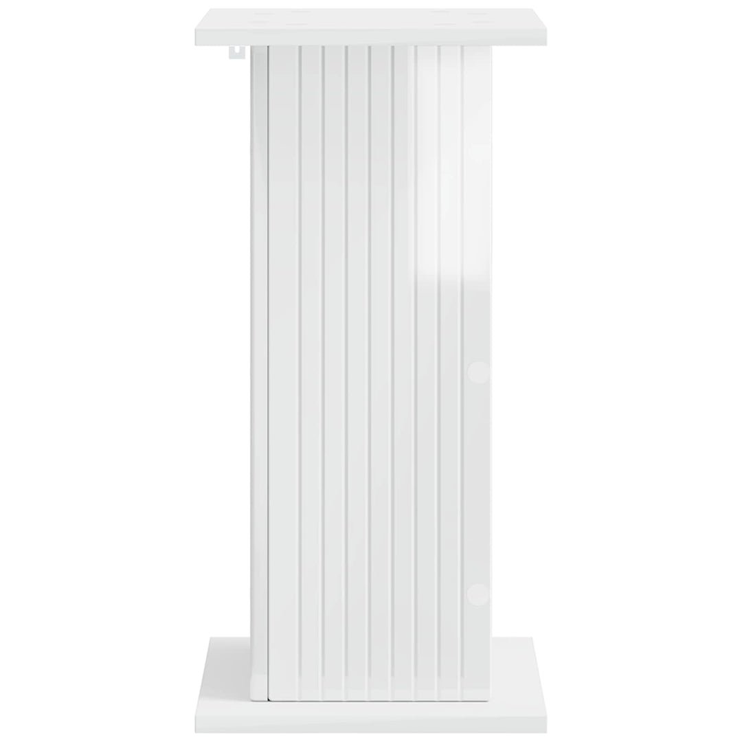 Planteholder 2 pcs Hvid højglans 30,5 x 30 x 60,5 cm