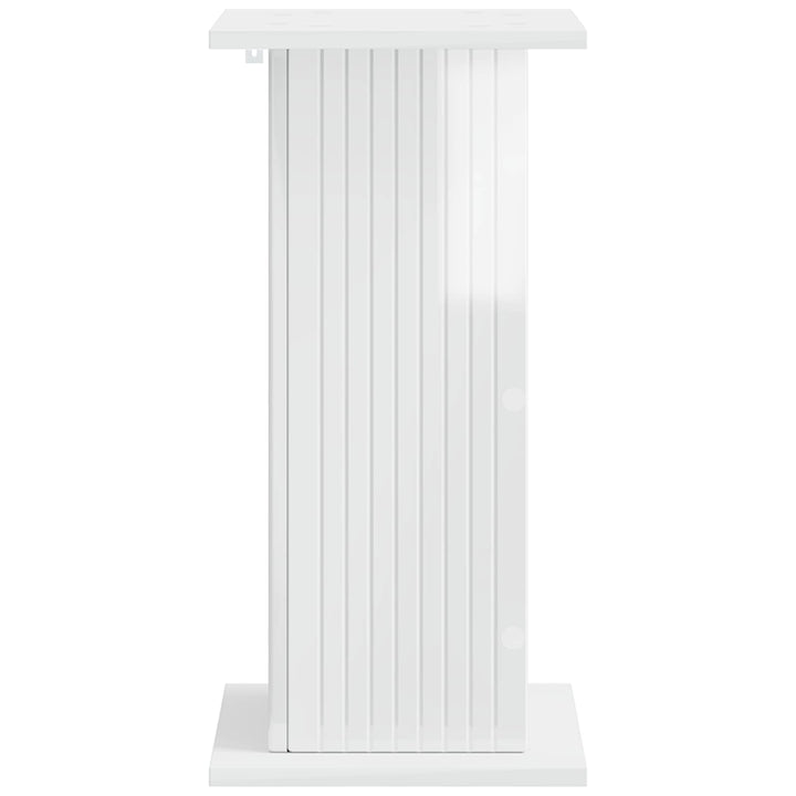Planteholder 2 pcs Hvid højglans 30,5 x 30 x 60,5 cm
