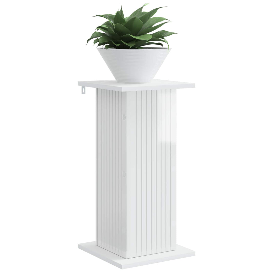 Planteholder 2 pcs Hvid højglans 30,5 x 30 x 60,5 cm