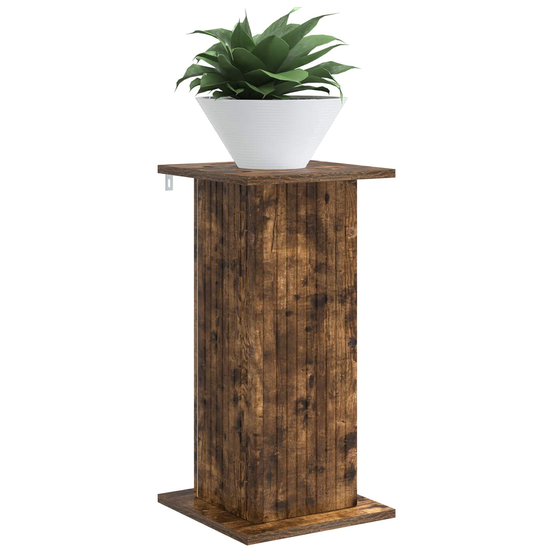Planteholder 2 pcs Røget eg 30,5 x 30 x 60,5 cm Konstrueret træ