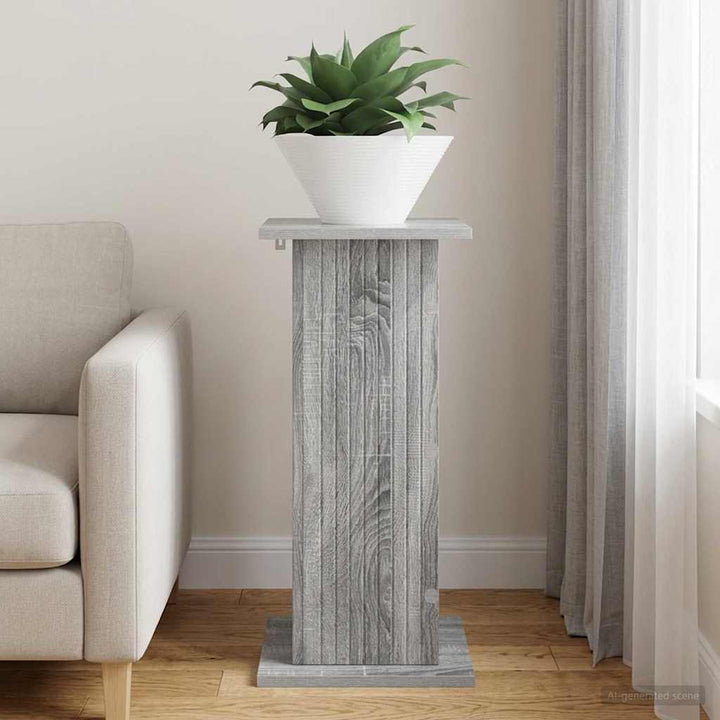 Planteholder Grå sonoma-eg 30,5 x 30 x 60,5 cm Konstrueret træ
