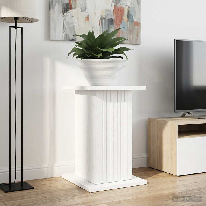 Planteholder 2 pcs Hvid 30,5 x 30 x 43 cm Konstrueret træ
