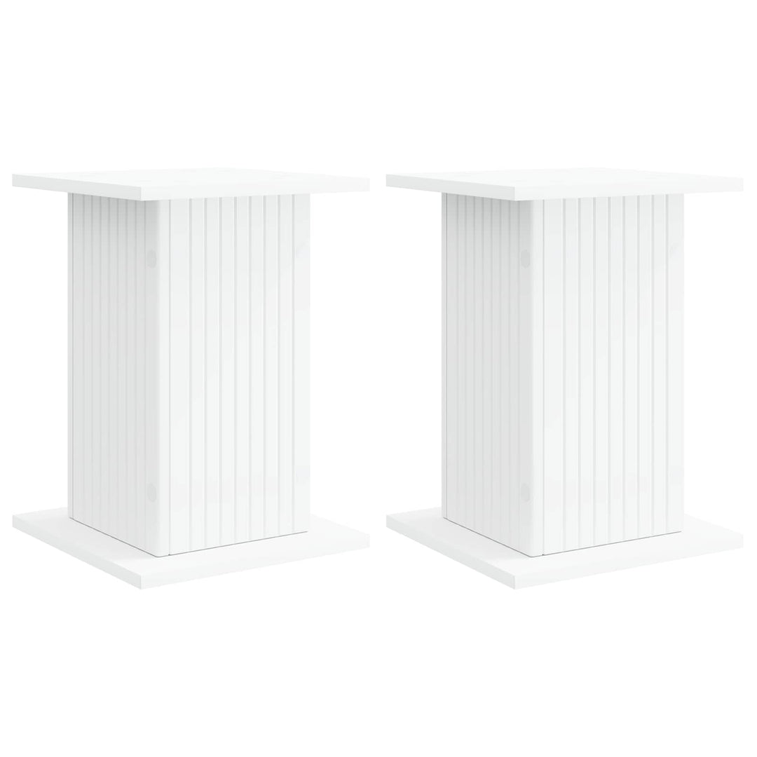 Planteholder 2 pcs Hvid 30,5 x 30 x 43 cm Konstrueret træ