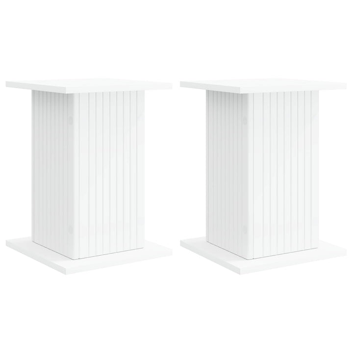 Planteholder 2 pcs Hvid 30,5 x 30 x 43 cm Konstrueret træ