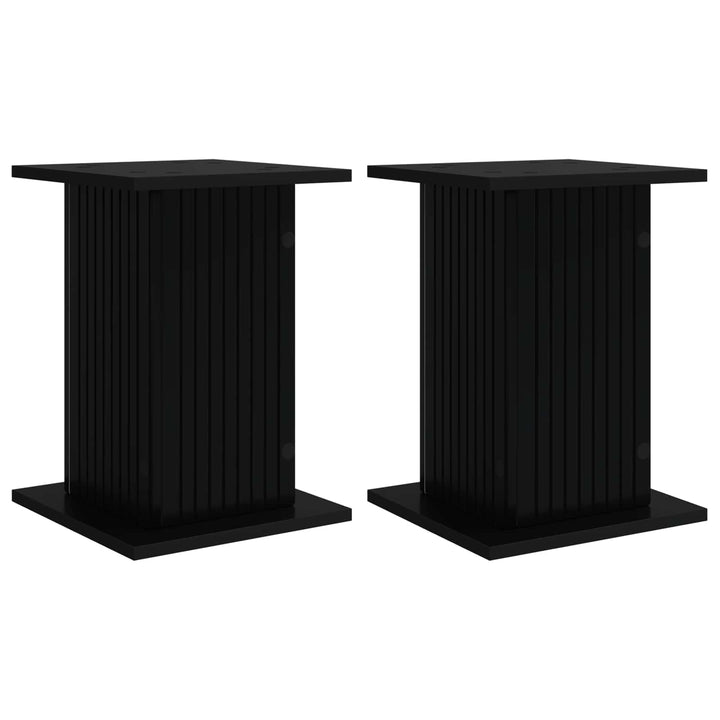 Planteholder 2 pcs Sort 30,5 x 30 x 43 cm Konstrueret træ