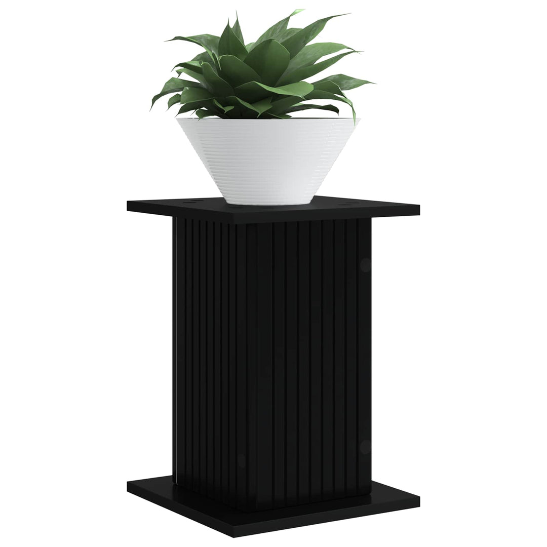 Planteholder 2 pcs Sort 30,5 x 30 x 43 cm Konstrueret træ