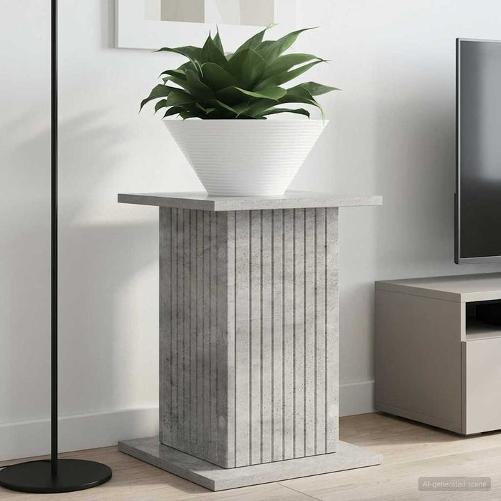 Planteholder 2 pcs Betongrå 30,5 x 30 x 43 cm Konstrueret træ