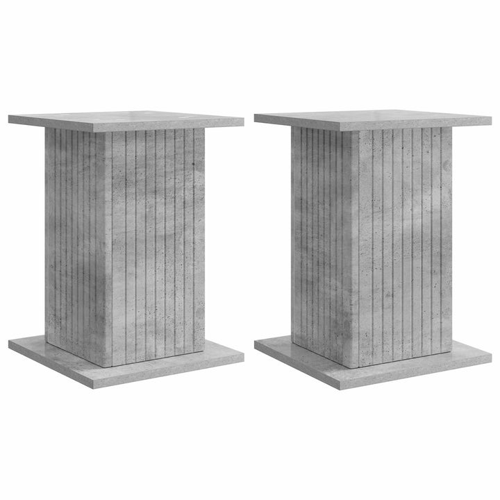 Planteholder 2 pcs Betongrå 30,5 x 30 x 43 cm Konstrueret træ