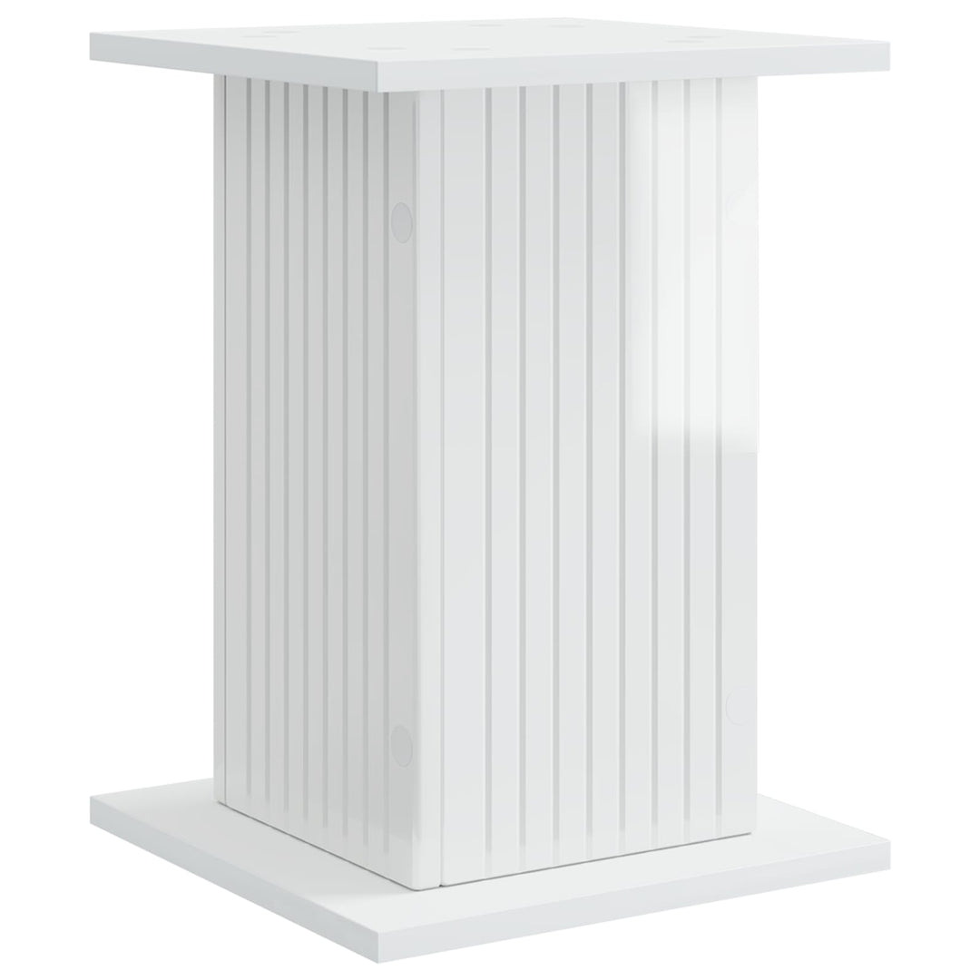 Planteholder Hvid højglans 30,5 x 30 x 43 cm Konstrueret træ