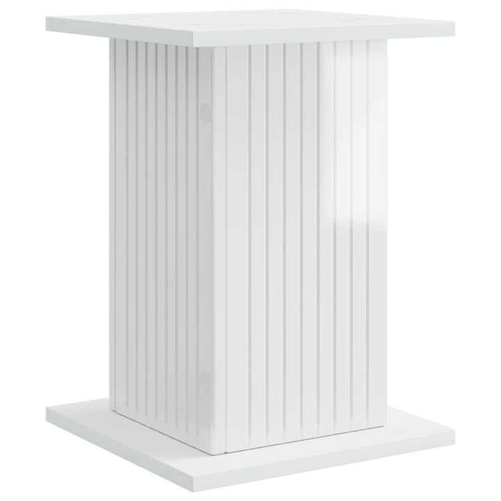 Planteholder Hvid højglans 30,5 x 30 x 43 cm Konstrueret træ