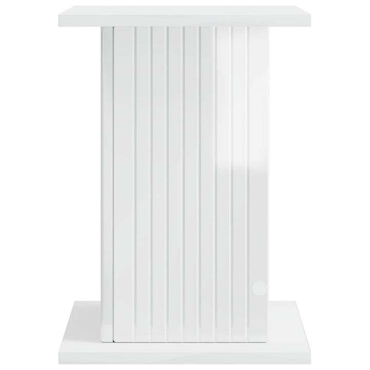 Planteholder Hvid højglans 30,5 x 30 x 43 cm Konstrueret træ