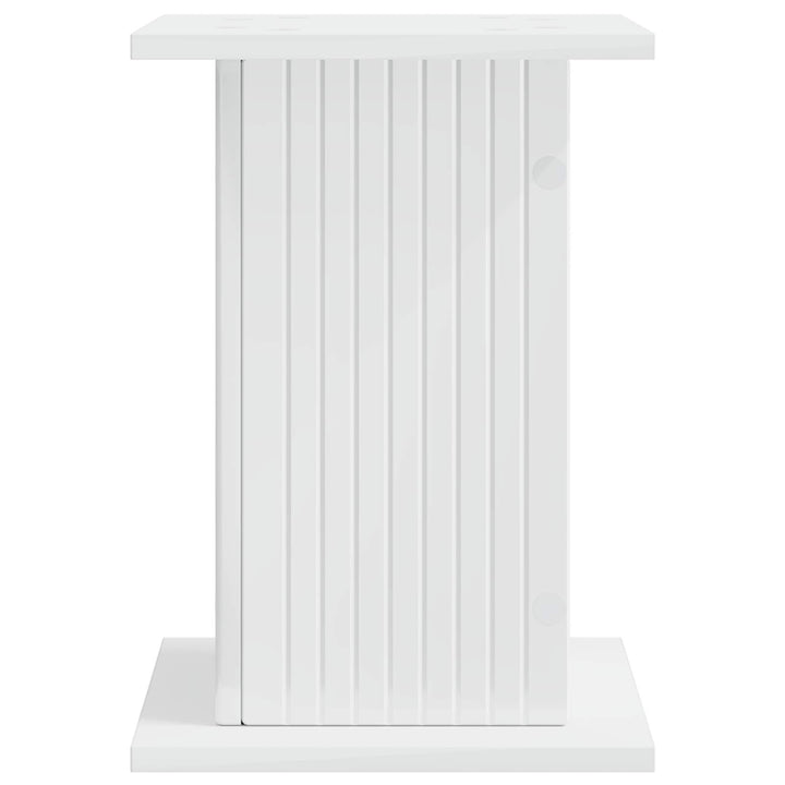 Planteholder Hvid højglans 30,5 x 30 x 43 cm Konstrueret træ